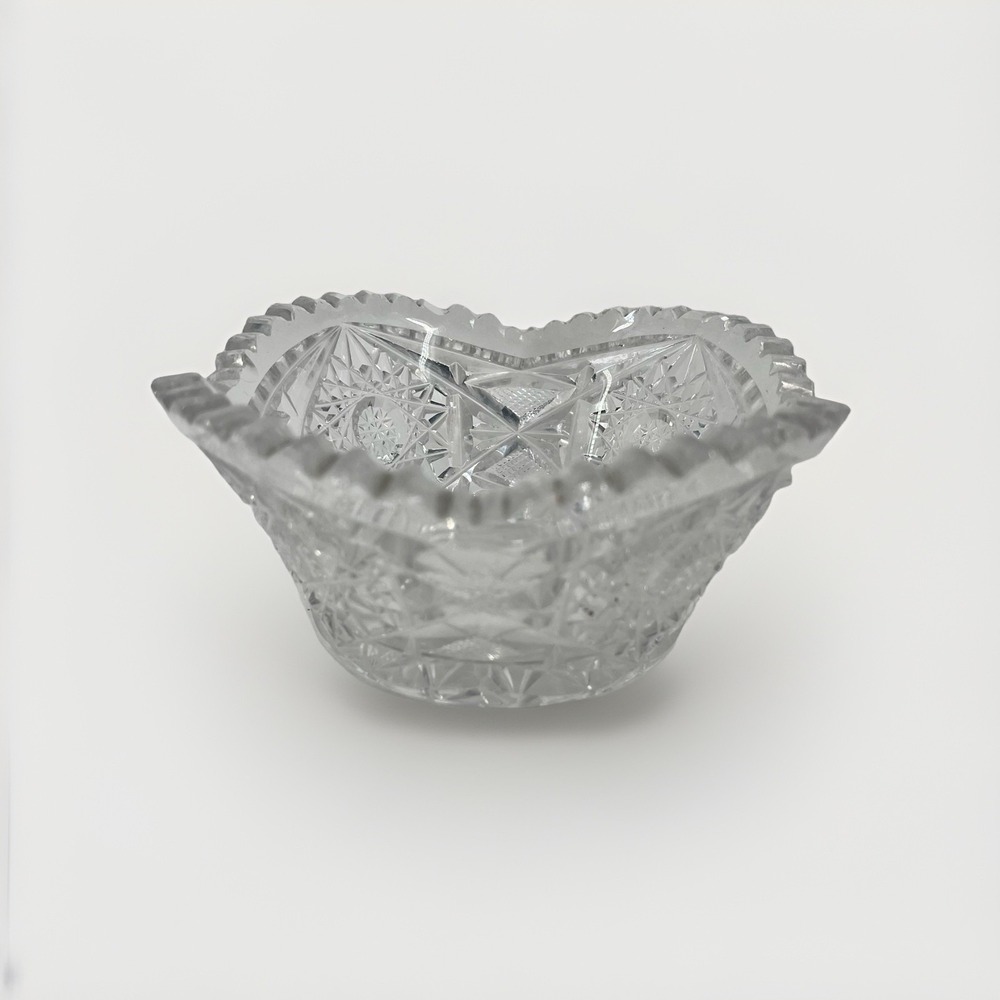Vintage Crystal Candy Trinket Dish